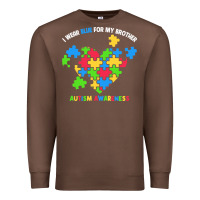 Chestnut Wear Blue For My Brother Autism Premium Sweatshirt - CowhideDigitalArt