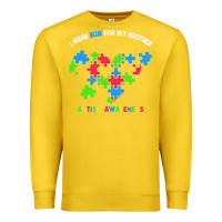 Wear Blue For My Brother Autism Premium Sweatshirt | Teevron