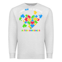 Oatmeal Heather Wear Blue For My Brother Autism Premium Sweatshirt - CowhideDigitalArt