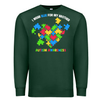 Sports Green Wear Blue For My Brother Autism Premium Sweatshirt - CowhideDigitalArt
