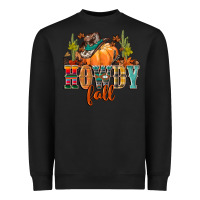 Black howdy fall Heavyweight Sweatshirt - CowGirlArtShop