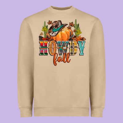 Howdy Fall Heavyweight Sweatshirt Designed By Cowgirlartshop
