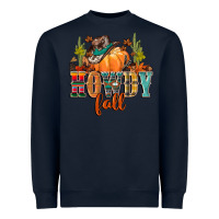 Navy howdy fall Heavyweight Sweatshirt - CowGirlArtShop