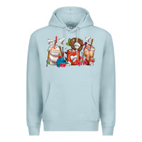 Blue Mist Baseball Coffee Cups Premium Hoodie - FaDigitalArtStudio