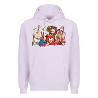 Lilac Baseball Coffee Cups Premium Hoodie - FaDigitalArtStudio