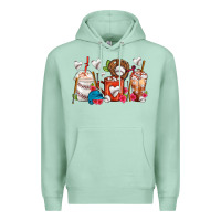Seafoam Baseball Coffee Cups Premium Hoodie - FaDigitalArtStudio