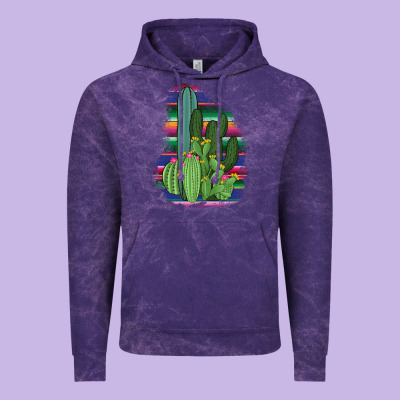 Western Serape Cactus Vintage Hoodie Designed By Bettercallsaul