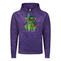 Cloud Purple Western Serape Cactus Vintage Hoodie - Bettercallsaul
