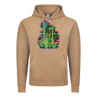 Vintage Coffee Western Serape Cactus Vintage Hoodie - Bettercallsaul