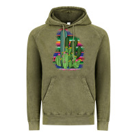Vintage Olive Western Serape Cactus Vintage Hoodie - Bettercallsaul