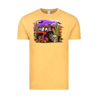 Vintage Mustard Halloween tractor Vintage Tee - RanaPortraitStore