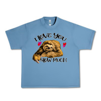 Pebble Blue Valentine Sloth, I Love You Slow Much Urban Heavy Tee - Bettercallsaul