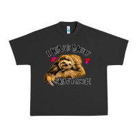 Pigment Black Valentine Sloth, I Love You Slow Much Urban Heavy Tee - Bettercallsaul