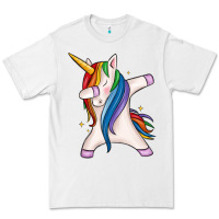 White dabbing unicorn Premium Tee - MaliasSmallBusiness