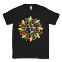 Black sunflower cowhide leopard Classic Tee - Artiststas