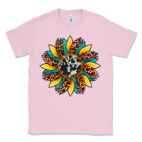 Bubblegum Pink sunflower cowhide leopard Classic Tee - Artiststas