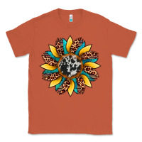 Copper sunflower cowhide leopard Classic Tee - Artiststas