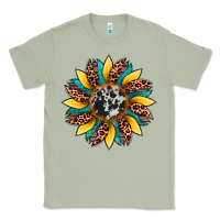 Matcha sunflower cowhide leopard Classic Tee - Artiststas