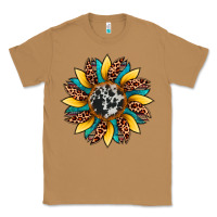 Toasted Coconut sunflower cowhide leopard Classic Tee - Artiststas