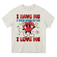 Cream i have me i take care of me i love me Heavy Core Tee - MaliasSmallBusiness