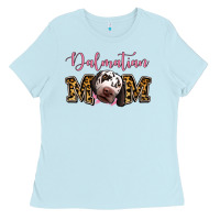 Baby Blue Dalmatian Mom Ladies Tee - Jasminsmagicworld