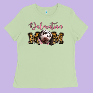 Dalmatian Mom Ladies Tee Designed By Jasminsmagicworld