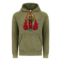 Vintage Olive Our Lady of Guadalupe Vintage Hoodie - Bettercallsaul