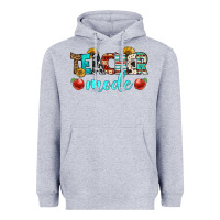 Heather Grey teacher mode Heavyweight Hoodie - BundleAndBundleShop