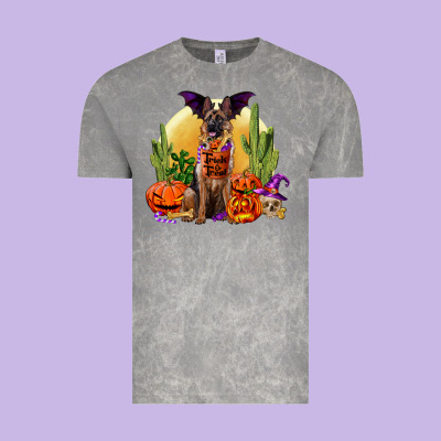 Halloween German Shepherd Vintage Tee Designed By Ranaportraitstore