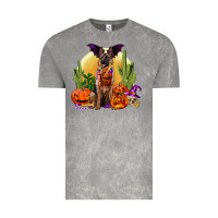 Cloud Rock Halloween german shepherd Vintage Tee - RanaPortraitStore