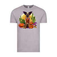 Vintage Zinc Halloween german shepherd Vintage Tee - RanaPortraitStore