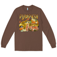 Chestnut Pumpkin farm with truck Long Sleeve Tee - texasbilliewilder