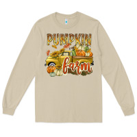 Mushroom Pumpkin farm with truck Long Sleeve Tee - texasbilliewilder