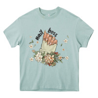 Arona nail boss Heavy Core Tee - MaliasSmallBusiness