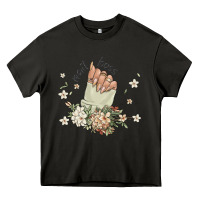 Asphalt nail boss Heavy Core Tee - MaliasSmallBusiness