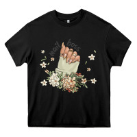 Black nail boss Heavy Core Tee - MaliasSmallBusiness