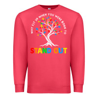 Cardinal Why Fit In Autism Awareness Premium Sweatshirt - CowhideDigitalArt