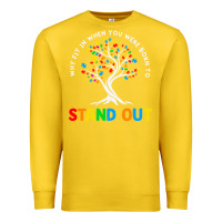 Lemon Why Fit In Autism Awareness Premium Sweatshirt - CowhideDigitalArt