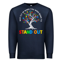 Why Fit In Autism Awareness Premium Sweatshirt | Teevron