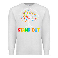 Oatmeal Heather Why Fit In Autism Awareness Premium Sweatshirt - CowhideDigitalArt