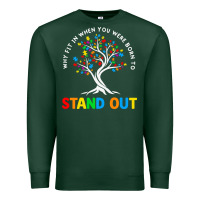 Sports Green Why Fit In Autism Awareness Premium Sweatshirt - CowhideDigitalArt