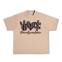 Burro Peace Love Autism Urban Heavy Tee - Bettercallsaul