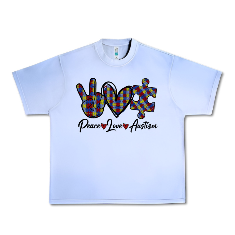Peace Love Autism Urban Heavy Tee by Bettercallsaul | Teevron