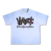 Grape Ice Peace Love Autism Urban Heavy Tee - Bettercallsaul
