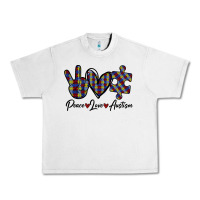 Lunar Rock Peace Love Autism Urban Heavy Tee - Bettercallsaul