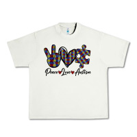 Pistachio Peace Love Autism Urban Heavy Tee - Bettercallsaul