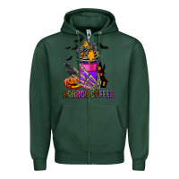 Sports Green Horror Coffee Zipper Hoodie - FaDigitalArtStudio