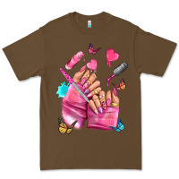 Cacao pink nail art hand Premium Tee - NancyCooperArtShop