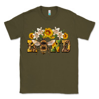 Army Green bee kind Classic Tee - Artiststas
