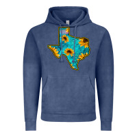 Vintage Denim Sunflower Turquoise Texas Vintage Hoodie - Bettercallsaul
